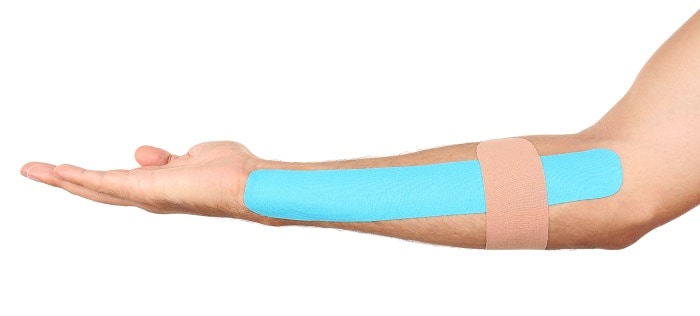 taping method - golfers elbow treatment