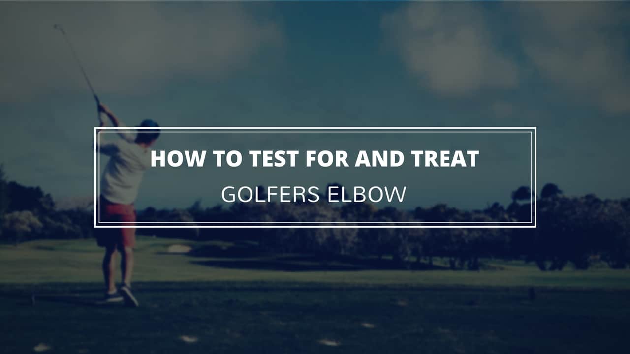 how to treat golfers elbow