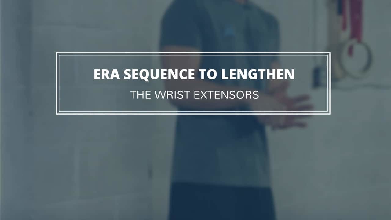 This four-way wrist extensor stretch challenges the wrist extensor muscles in a whole new way for lasting gains in strength and mobility.