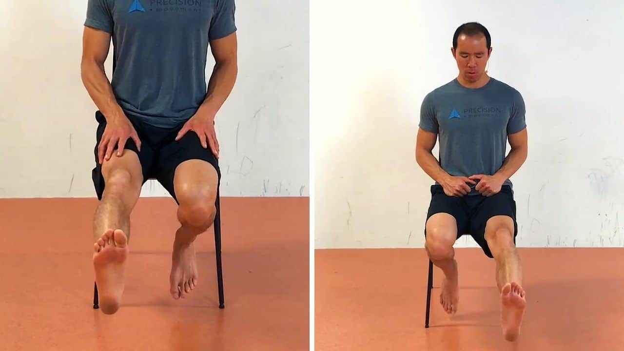 knee ankle feet exercises - reciprocal knee flexion extension