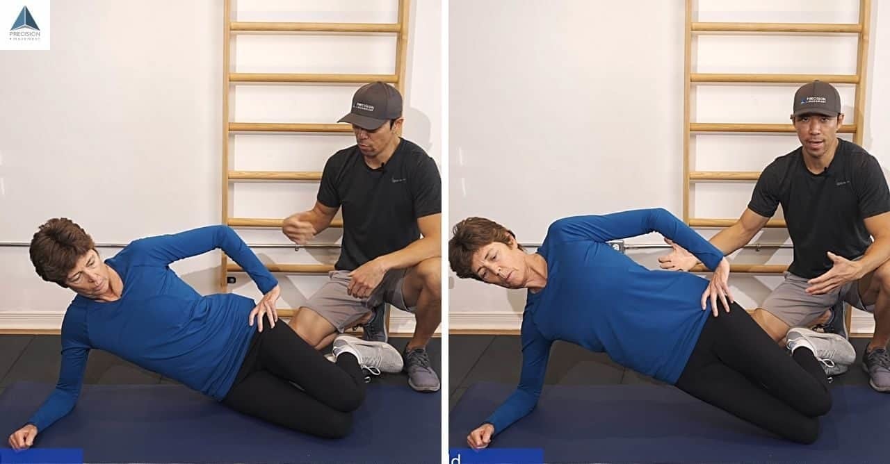 _Exercises for Low Back Pain - side bridge knee version