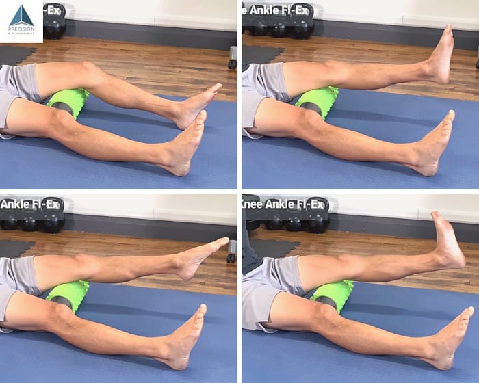 Extended Knee Ankle Fl-Ex quadriceps exercise