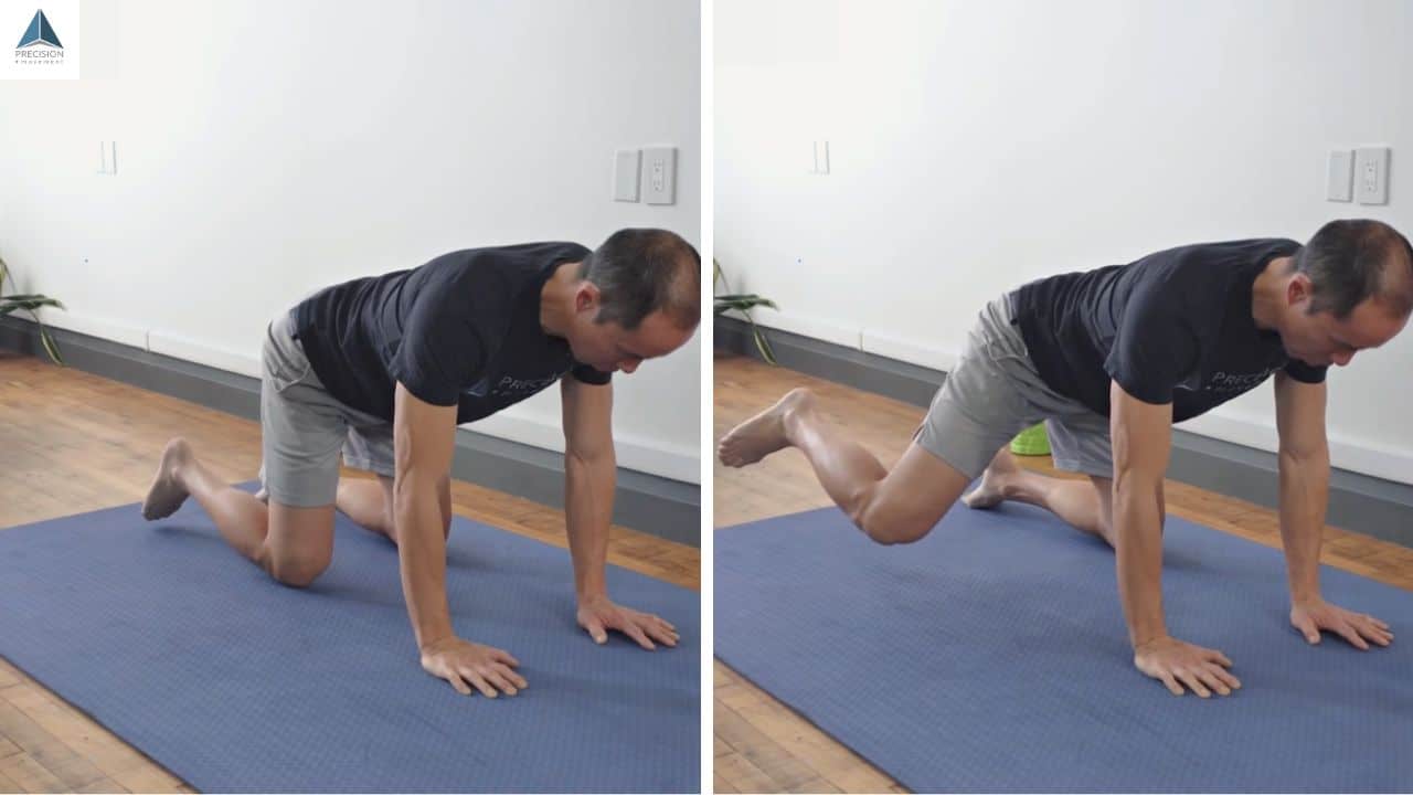 4-point Hip Abduction - piriformis strength exercises