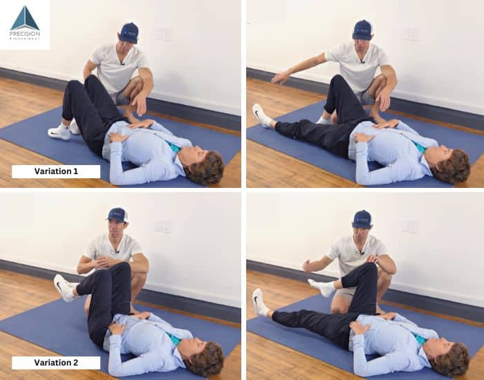 Supine Leg Slide - exercise for snapping hip