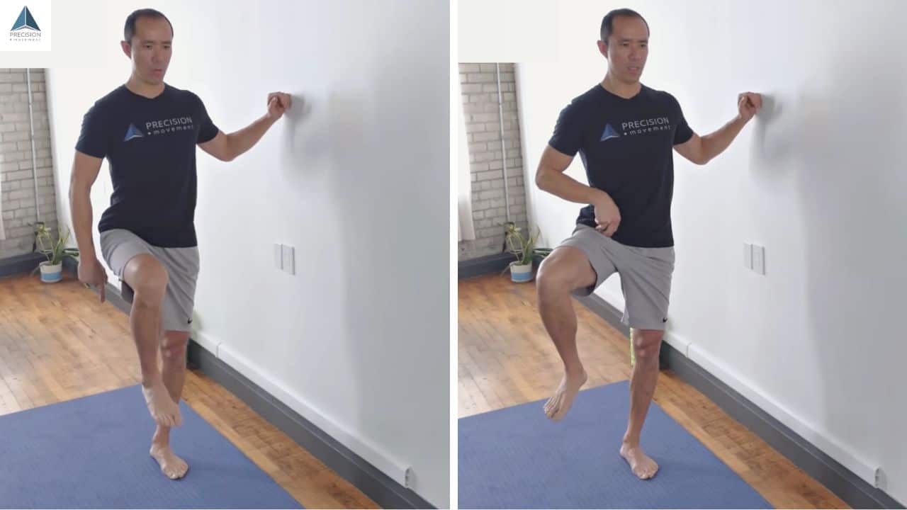standing hip opener - exercise to strengthen piriformis muscle