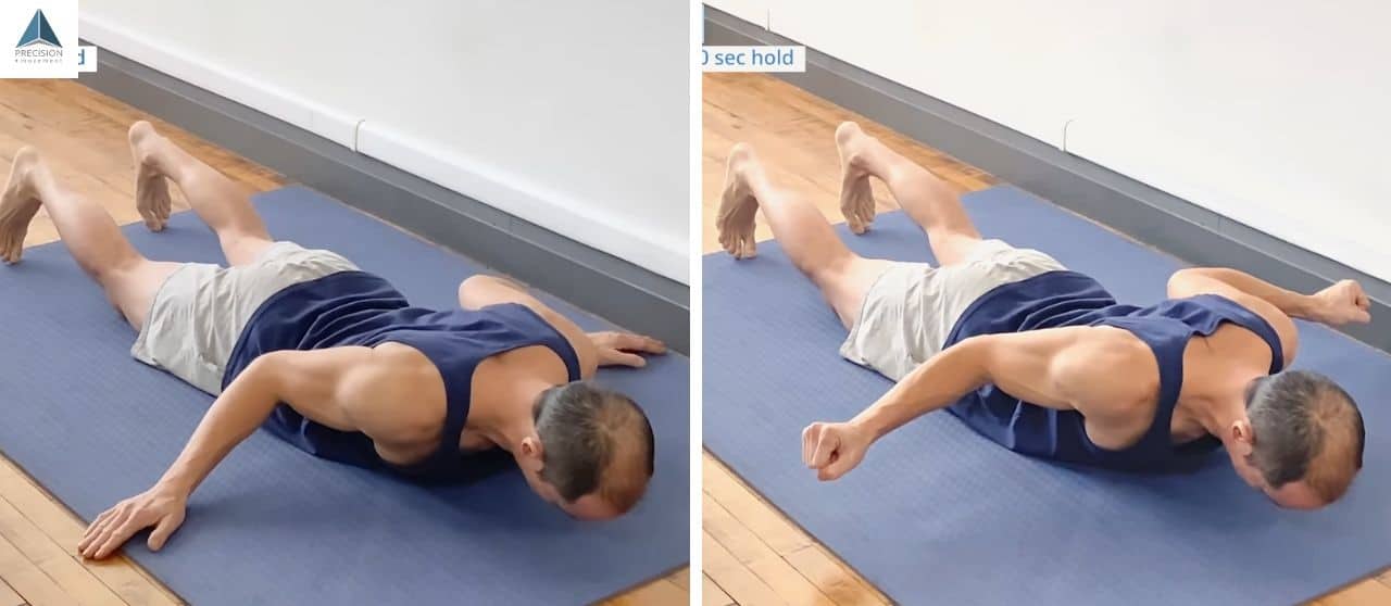 Prone ERs L's - supraspinatus rehab