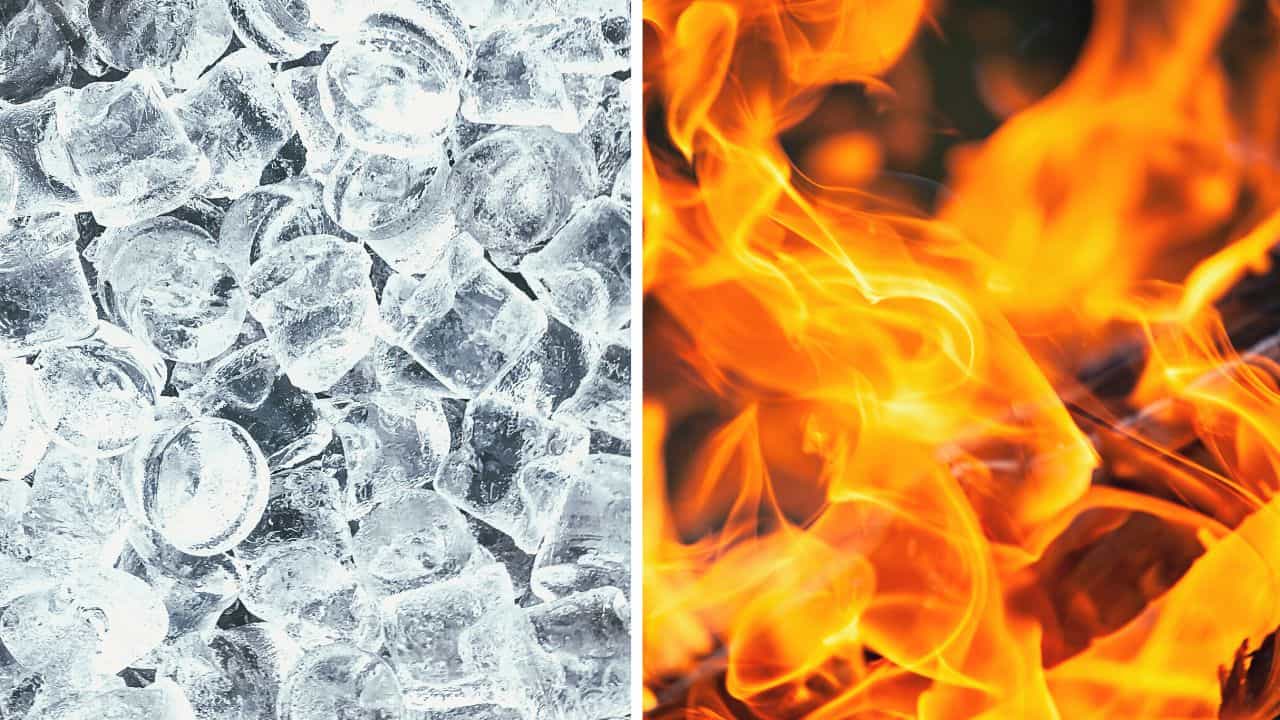 contrast therapy - ice and hot