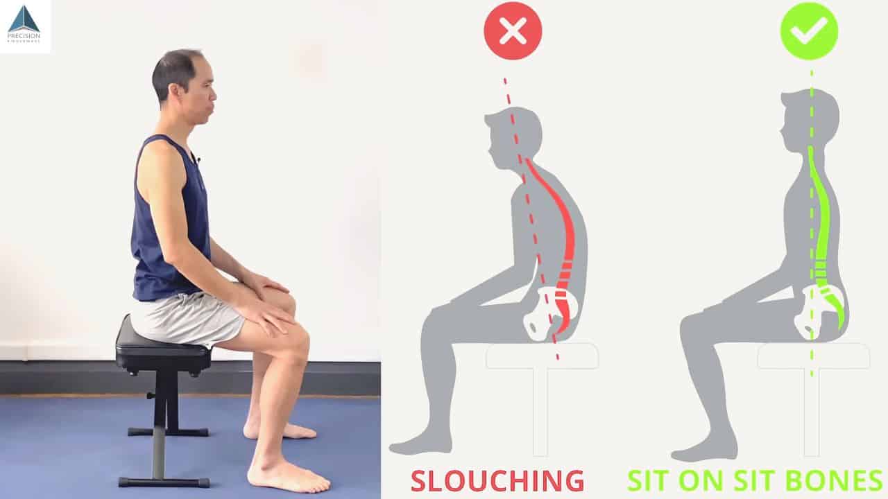 correct sitting posture