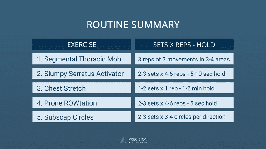 tight chest exercises routine summary