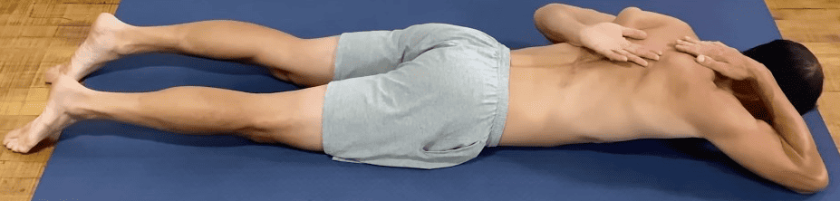 prone pinwheel exercise for shoulder mobility