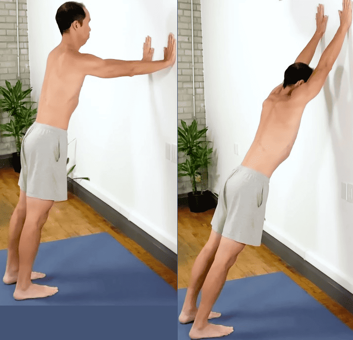 rollout exercise to improve shoulder mobility