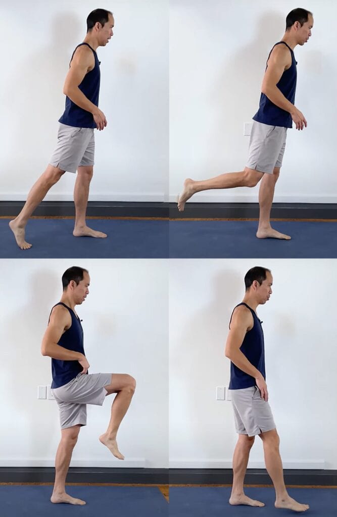 Controlled Push-offs - quad tears exercise