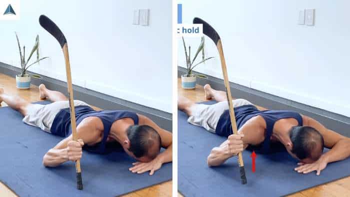 90° Shoulder ER ERE - safe exercises for rotator cuff injury