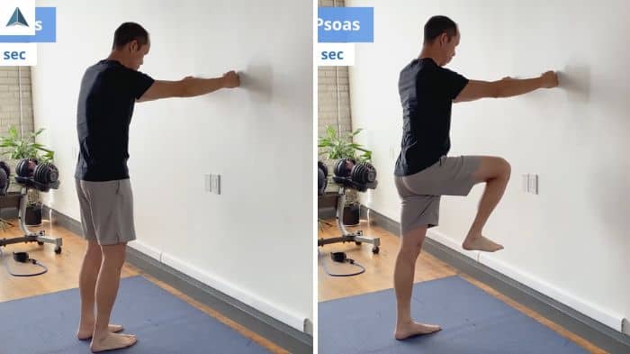 Standing Slumpy Psoas - tight psoas exercises