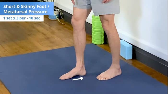 short and skinny foot - knee pain exercises